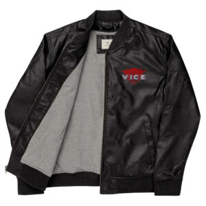VICE Leather Bomber Jacket