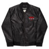 VICE Leather Bomber Jacket - Image 2
